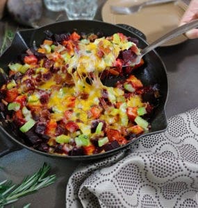 Cheesy Bacon Braised Beets #ScrubCloth