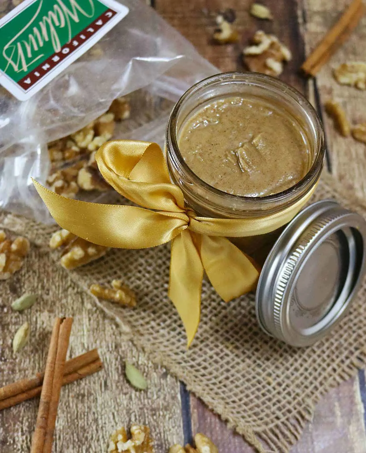 Cardamom Cinnamon Spiced Walnut Butter