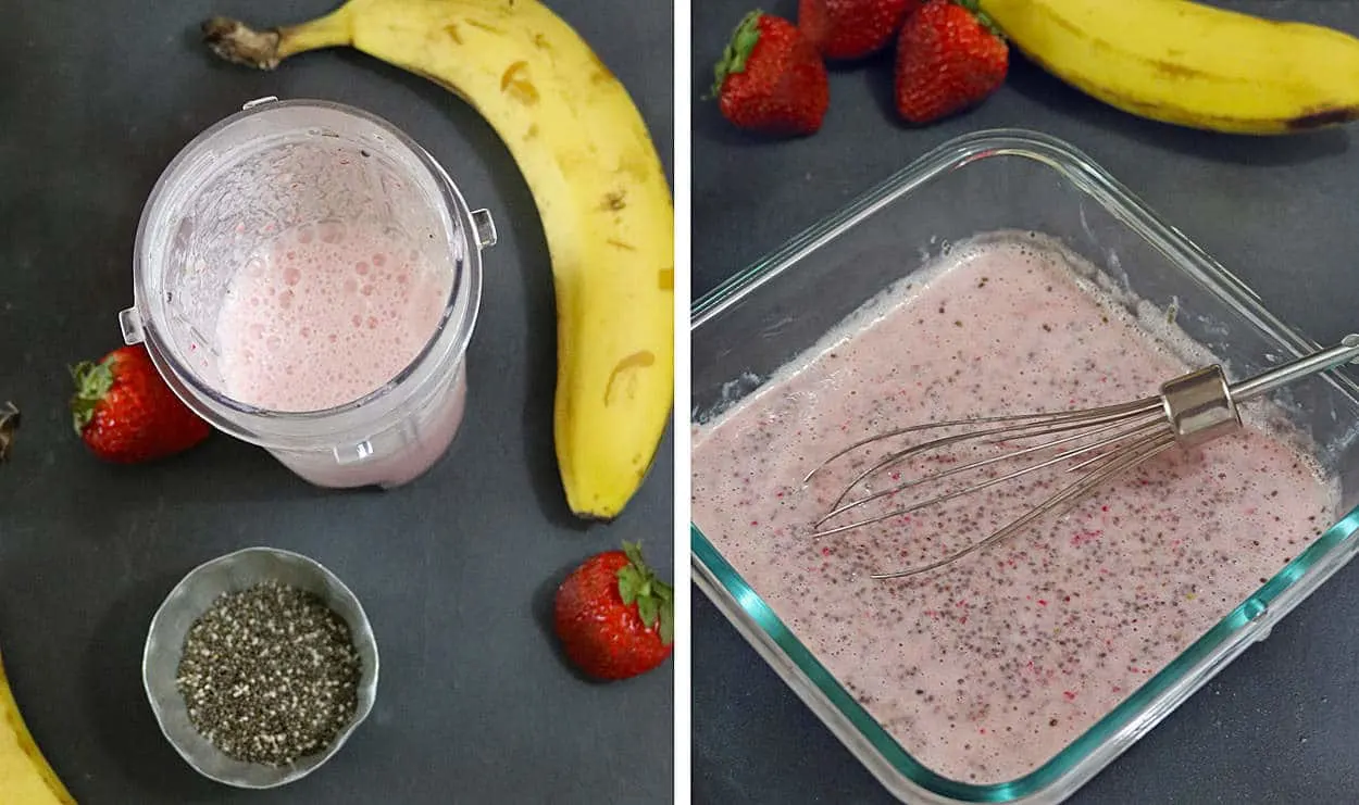 Strawberry & Banana Chia Pudding Parfait with Granola #SnackBrighter