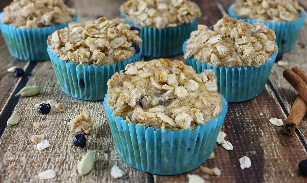 Blueberry Jicama Muffins {Gluten Free)