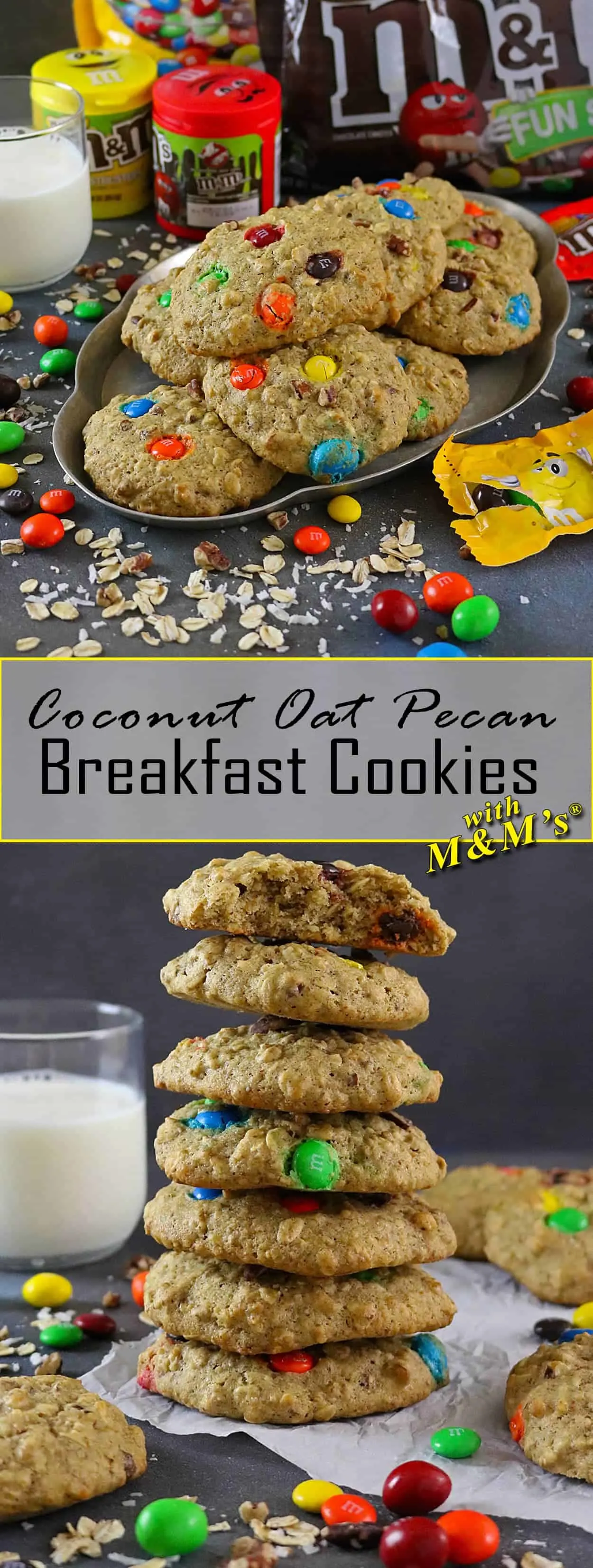 Coconut Oat Pecan Breakfast Cookies #BTSSpirit #ad