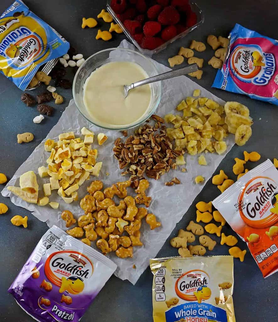 Sweet Salty Tangy Goldfish Snack Clusters #MixMatchMunch #ad Recipe at RunninSrilankan.com