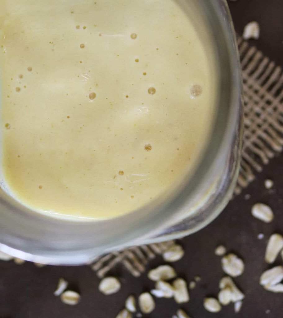 Slow Thawing Tropical Oatmeal Smoothie #BackToSchoolReady
