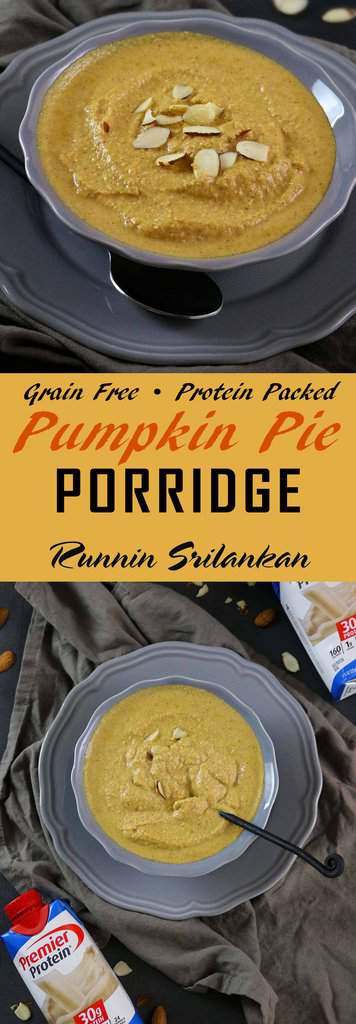 Pumpkin Pie Porridge - totally grain-free and packed with protein