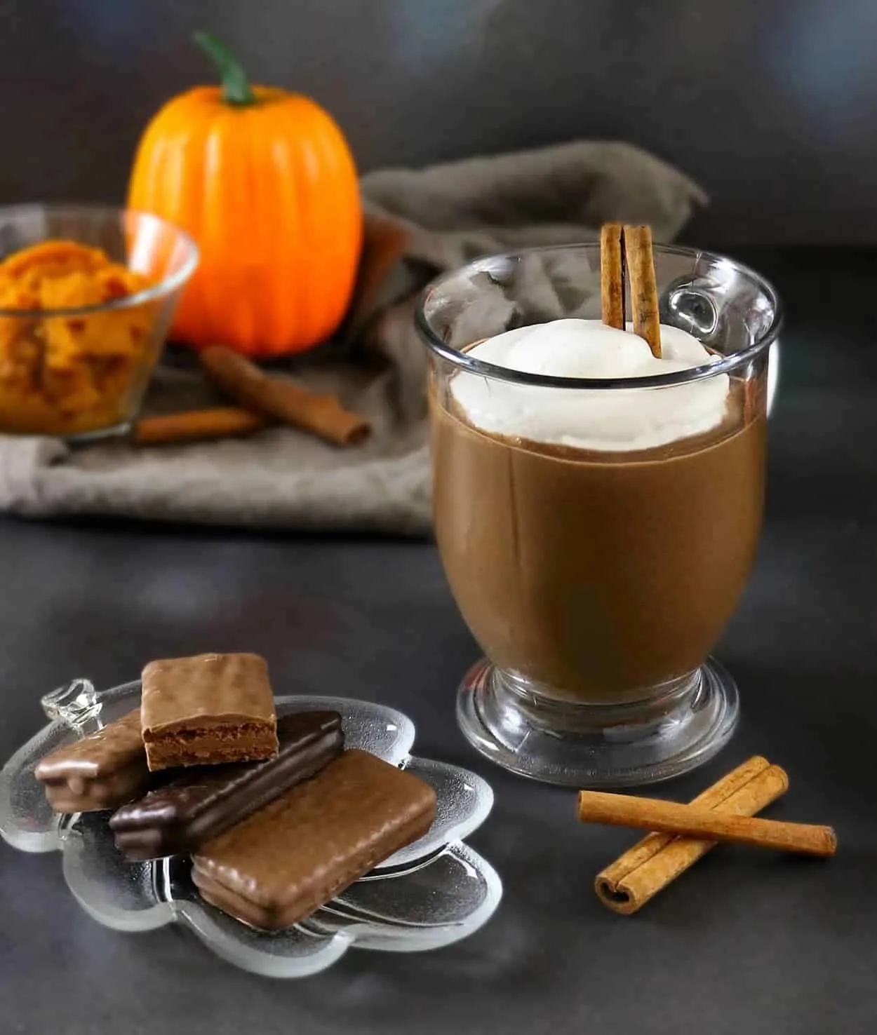 Pumpkin Spice Hot Chocolate perfect with Tim Tams #ad #TimTamFriends