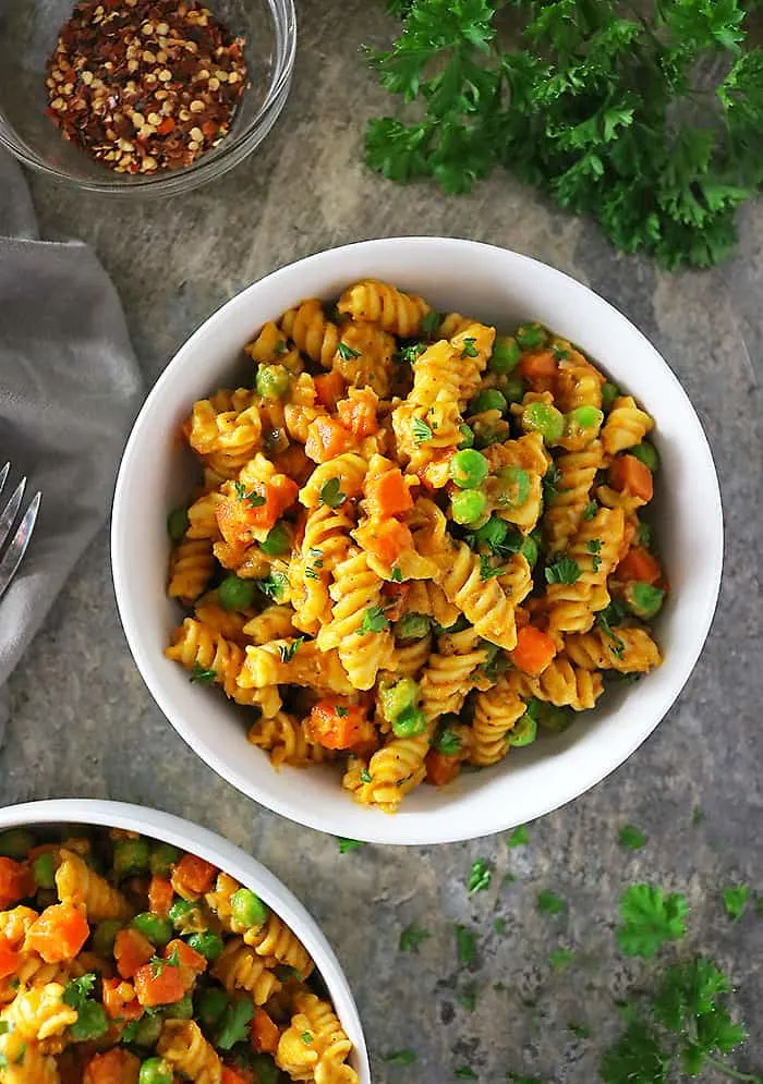 Photo of The Best Creamy Coconut Pumpkin Pasta