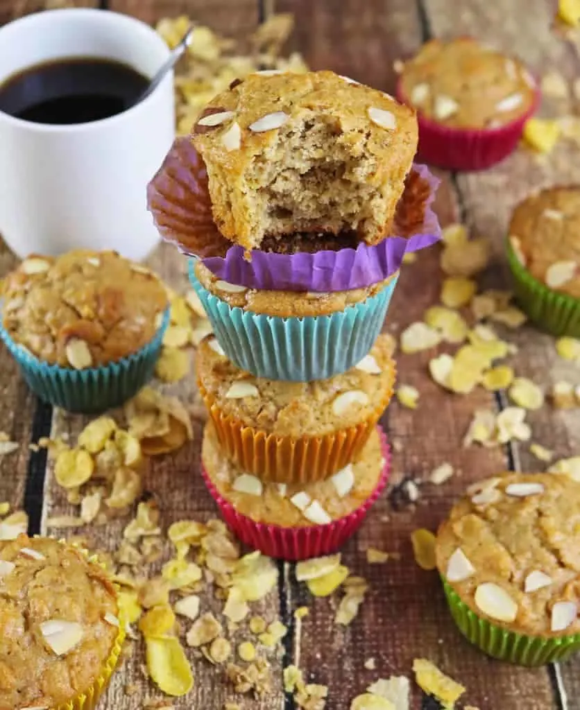 Blender Honey Almond Cereal Muffins with Post Honey Bunches of Oats