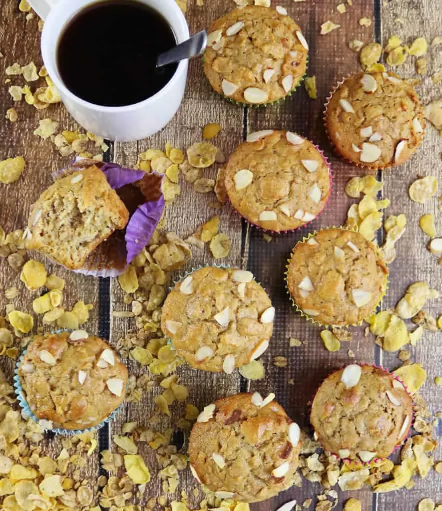 Blender Honey Almond Cereal Muffins with Post Honey Bunches of Oats