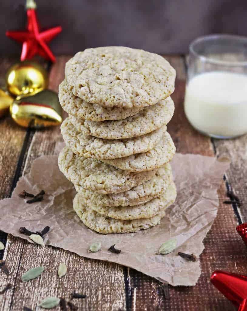 Eggnog Cardamom Cookies {Gluten-Free and Butter-Free}