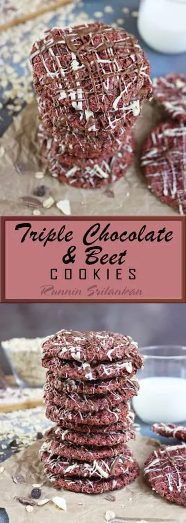 Triple Chocolate Beet Cookies