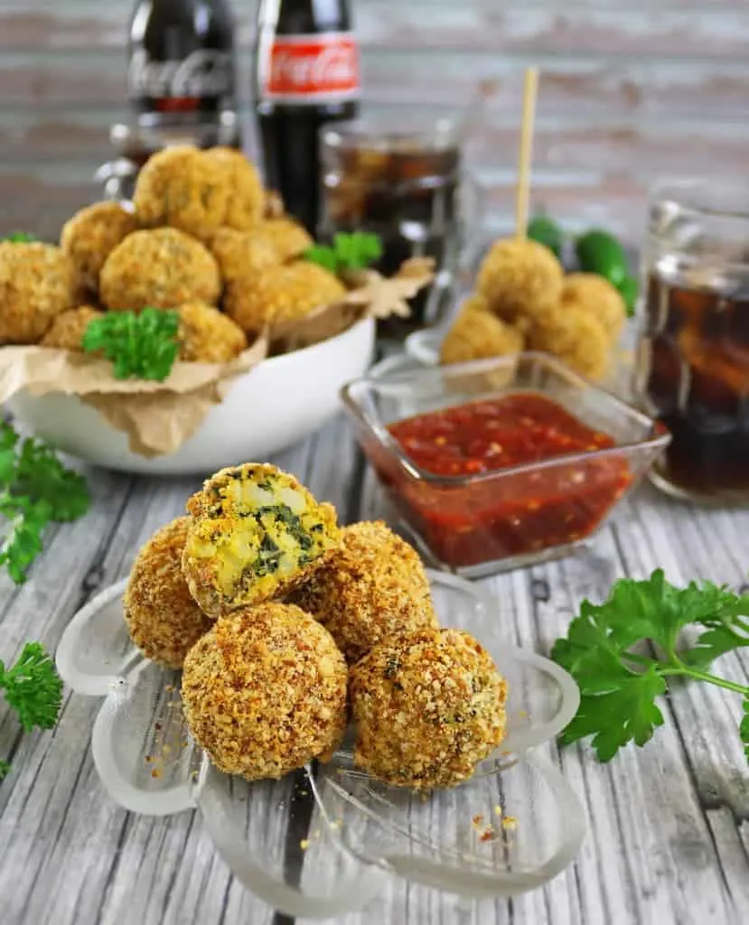 Baked Lentil Spinach Croquettes