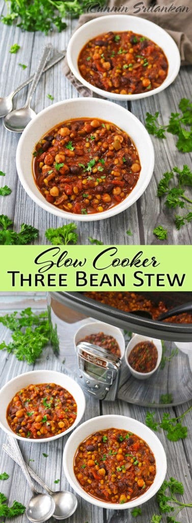 Slow Cooker Three Bean Stew