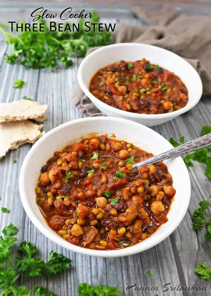 Slow Cooker Three Bean Stew