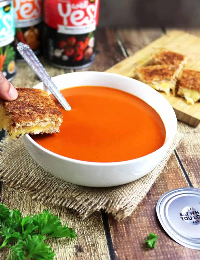Almond Oil Grilled Cheese with Campbell's Well Yes!™ #WellYesMoment