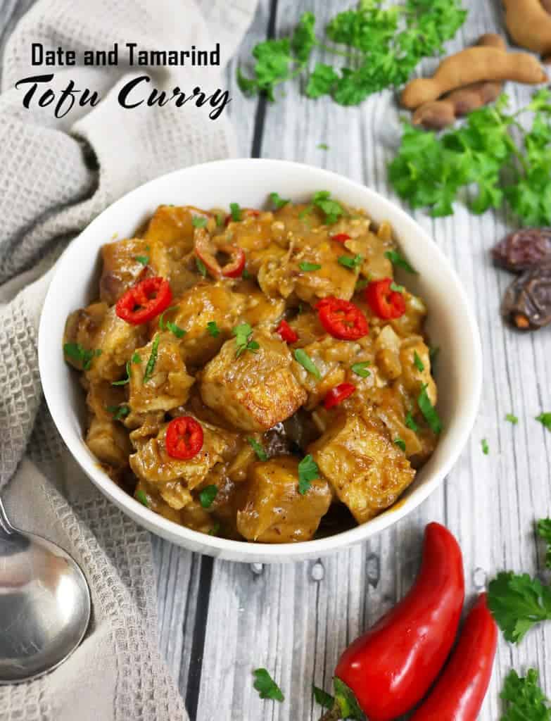 Vegetarian Date Tamarind Tofu Curry