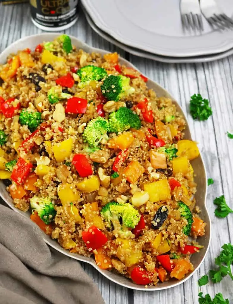 Warm Veggie Quinoa Salad