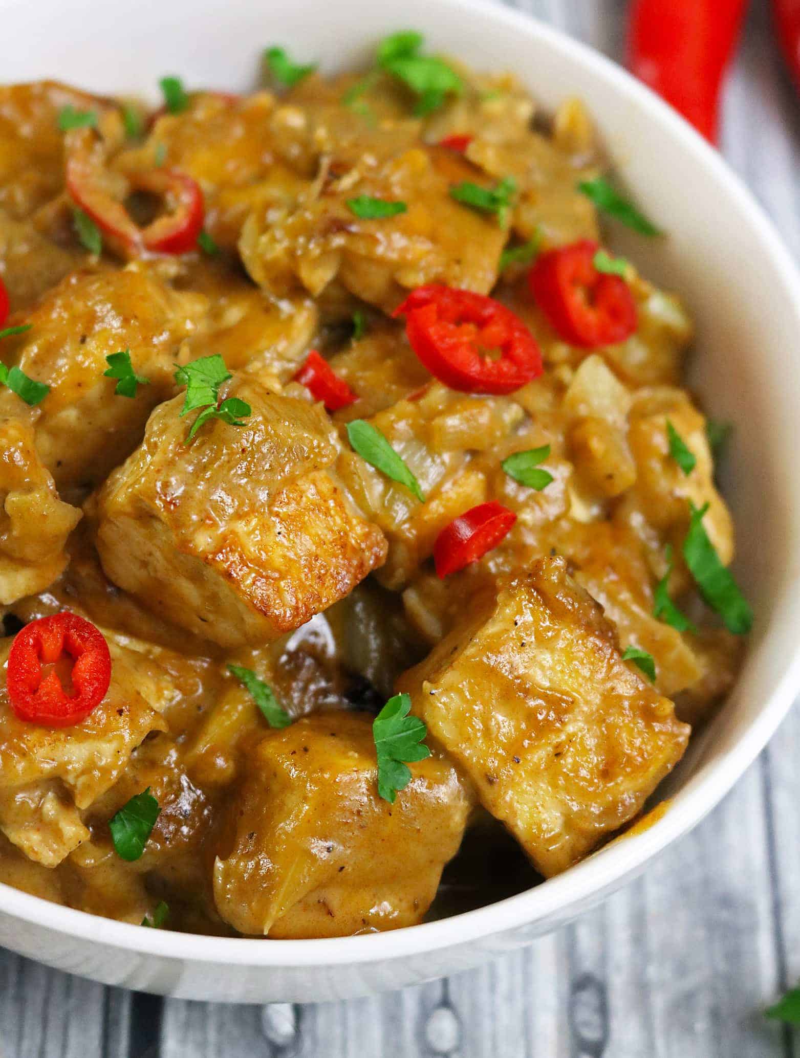 Vegetarian Date Tamarind Tofu Curry