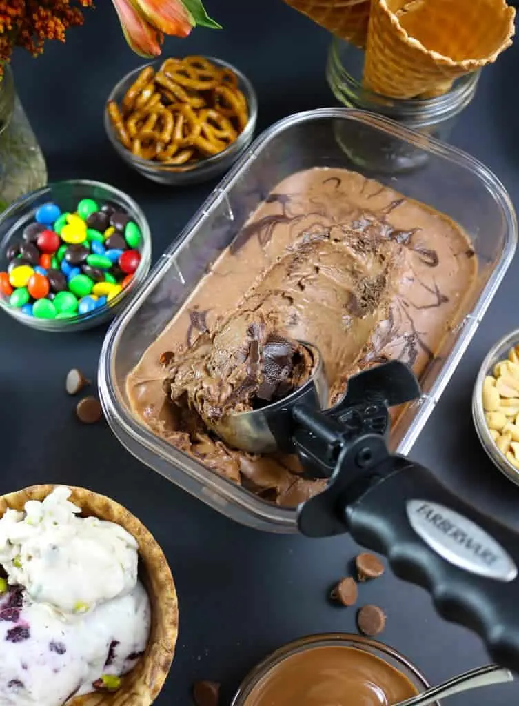 No-Churn, Dairy-Free Chocolate Ice Cream Movie Night Party