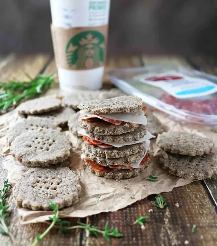 Herbed Garlic Crackers, Creminelli And Starbucks