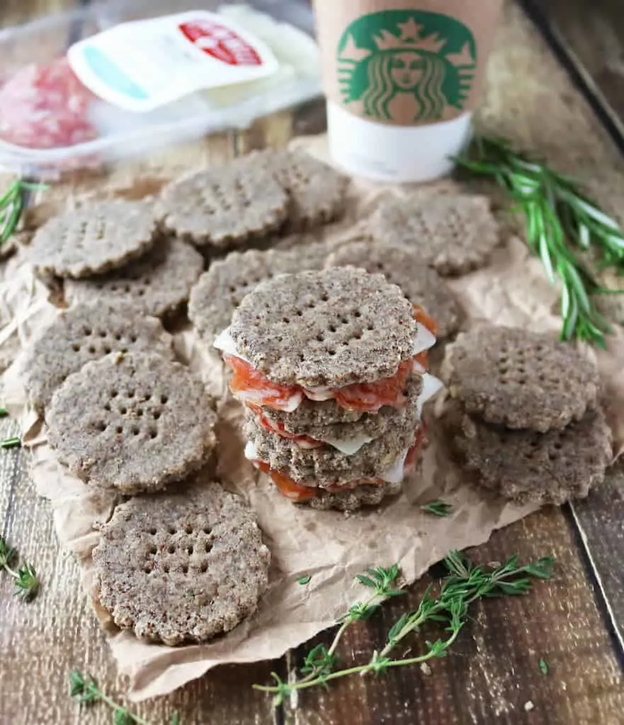 Herbed Garlic Crackers, Creminelli And Starbucks