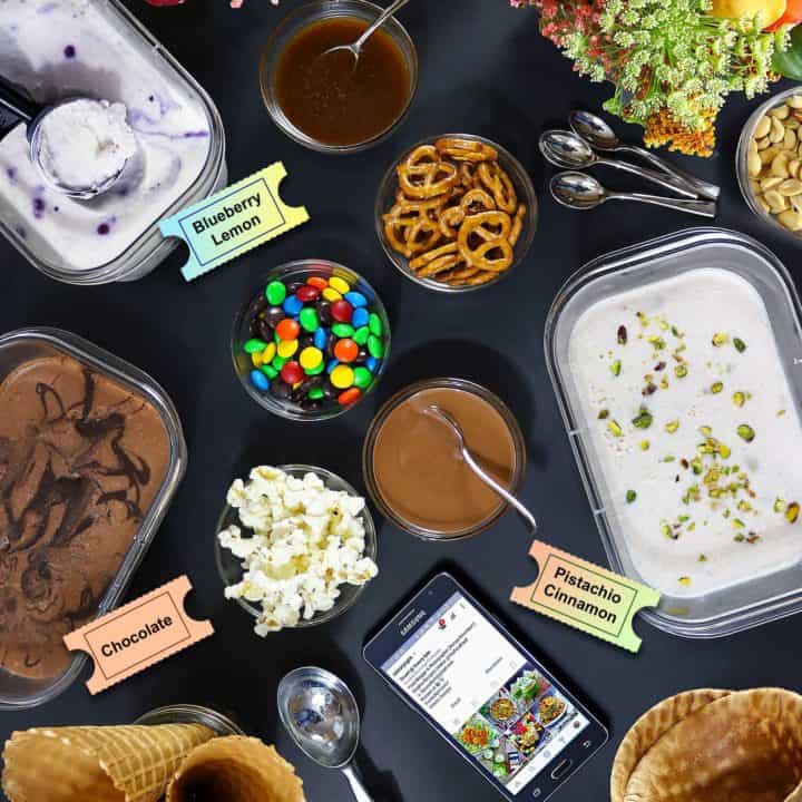 No-Churn, Dairy-Free Ice Cream Movie Night Party