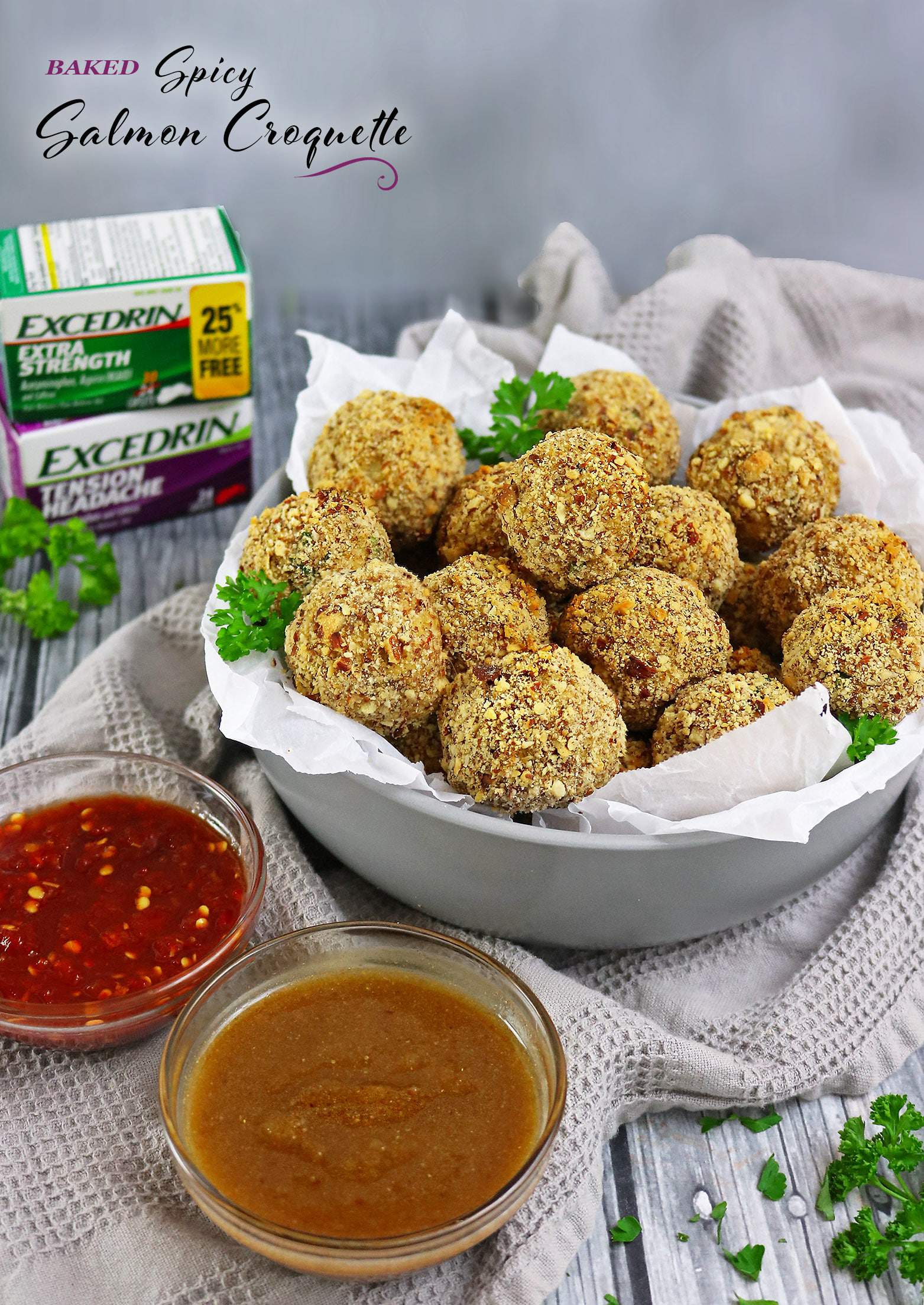 Baked Spicy Salmon Croquettes