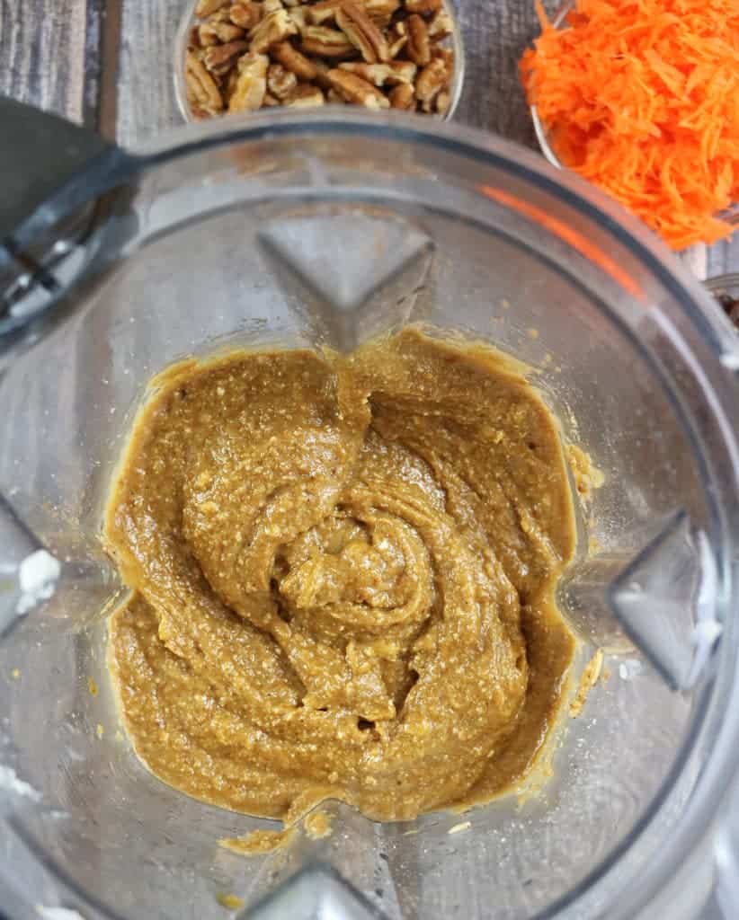 Refined Sugar Free Blender Carrot Cake Breakfast Bars