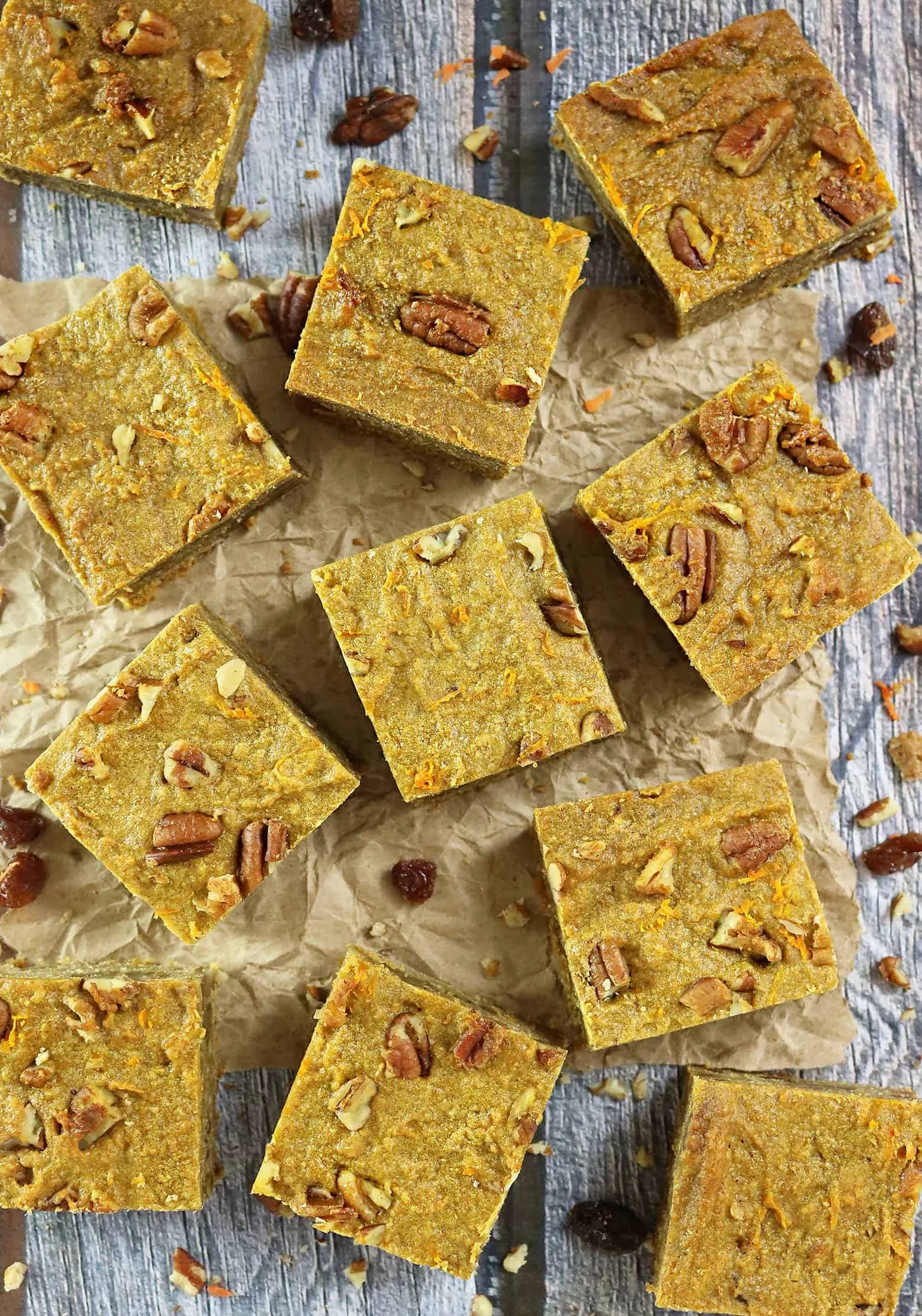 Blender Carrot Cake Breakfast Bars