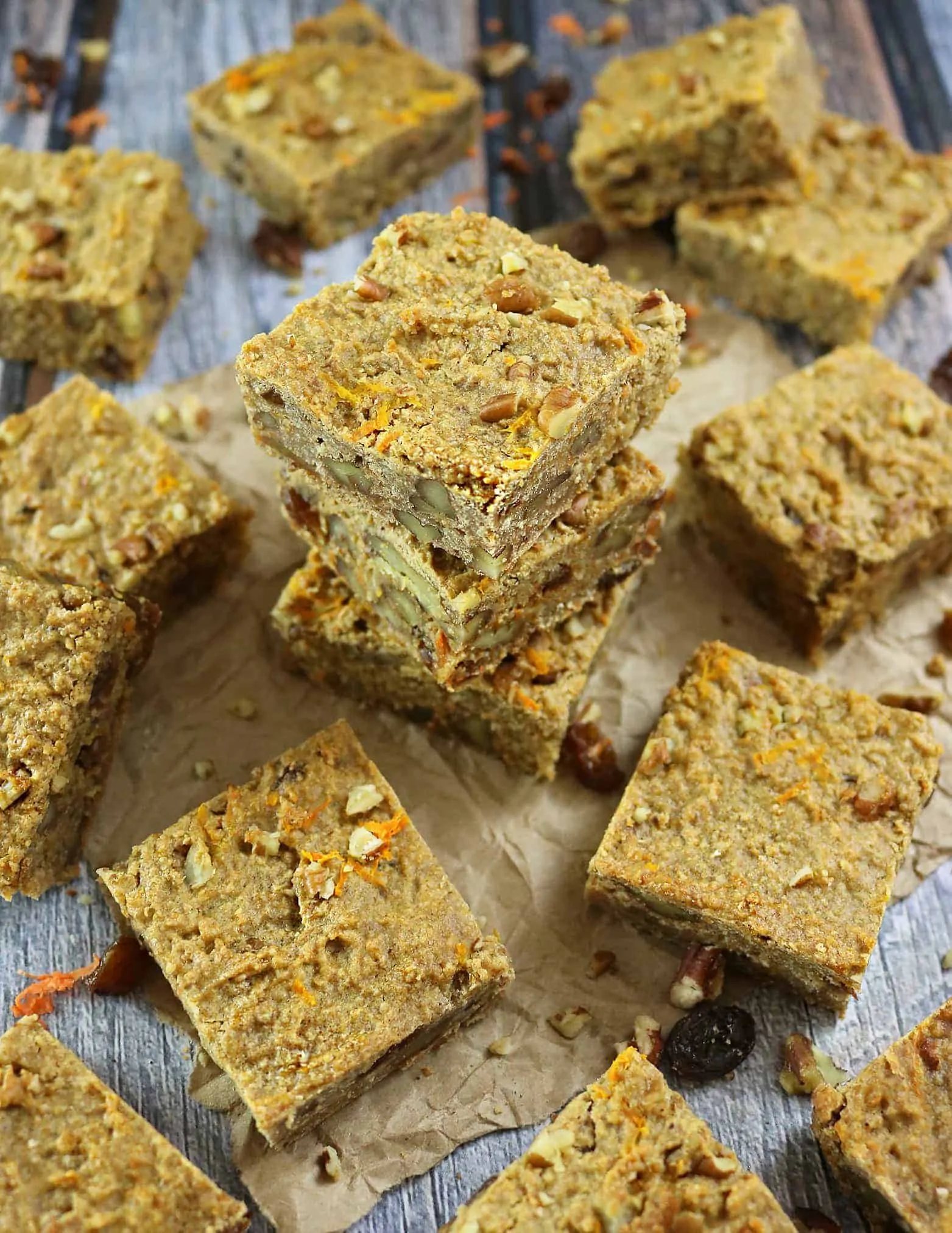 Blender Carrot Cake Breakfast Bars