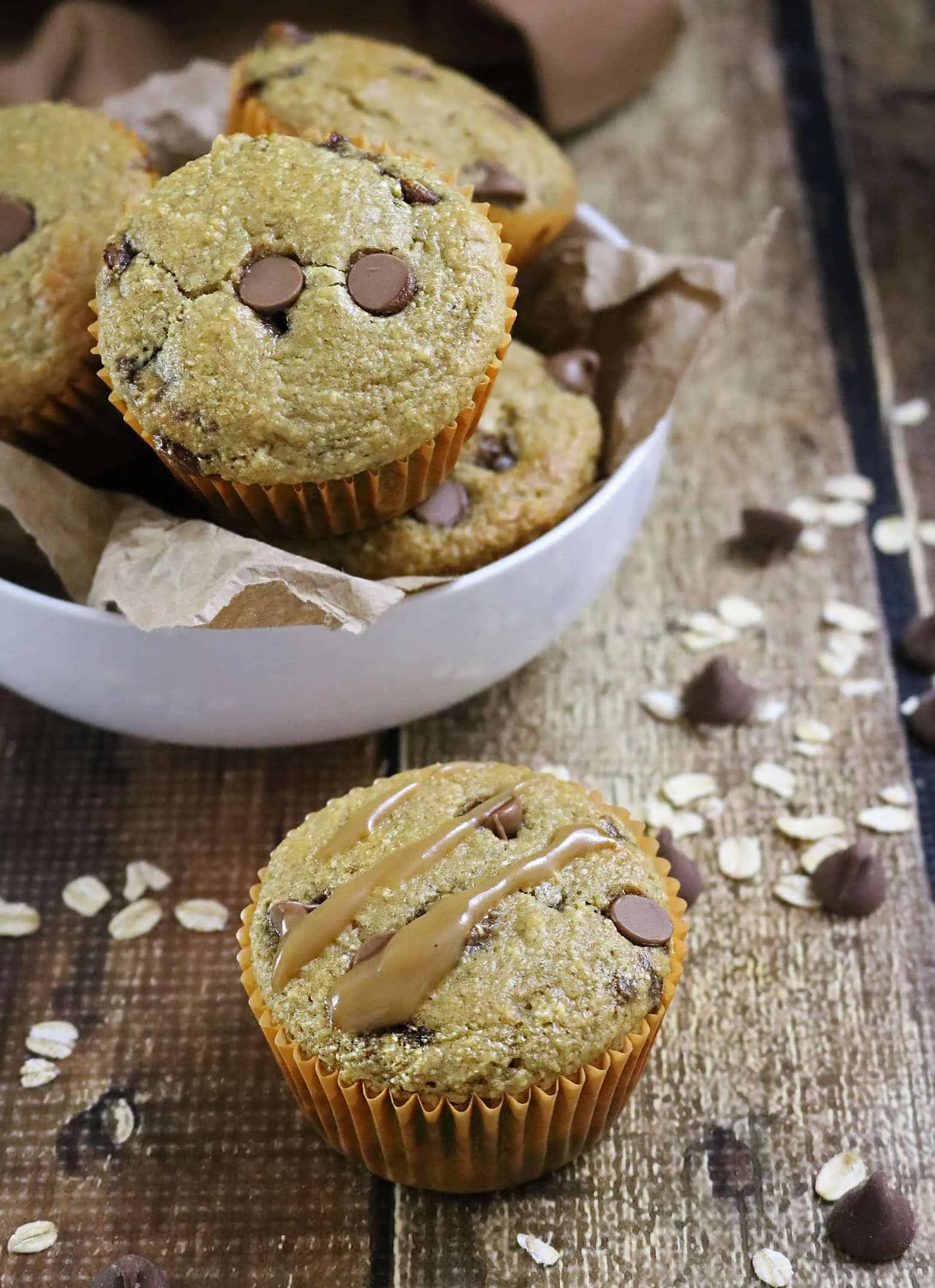 Gluten free Caramel Chocolate Muffins And Iced Caramel Mocha