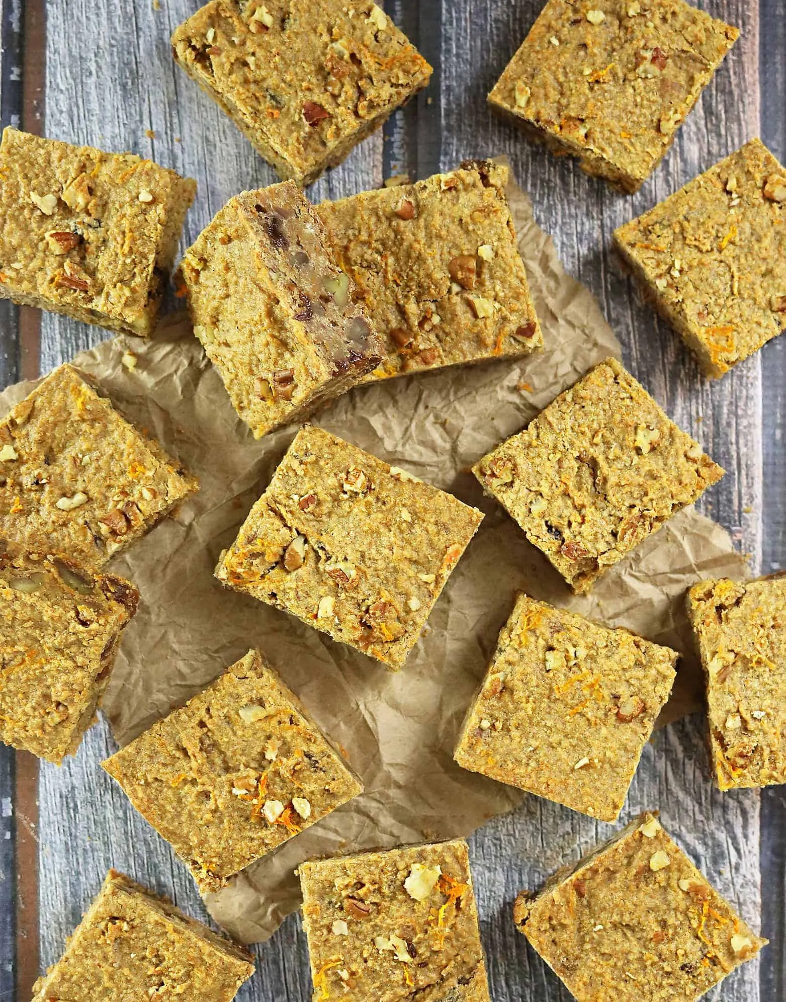 Blender Carrot Cake Breakfast Bars