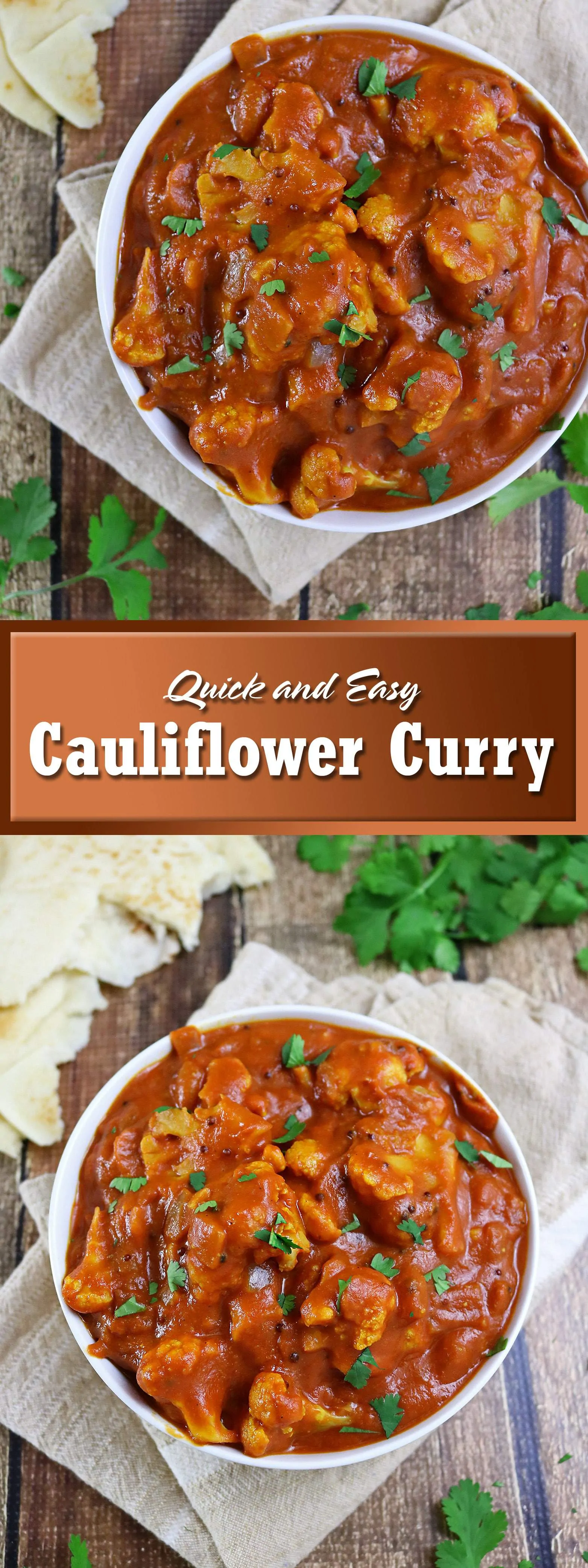 Quick And Easy Cauliflower Curry