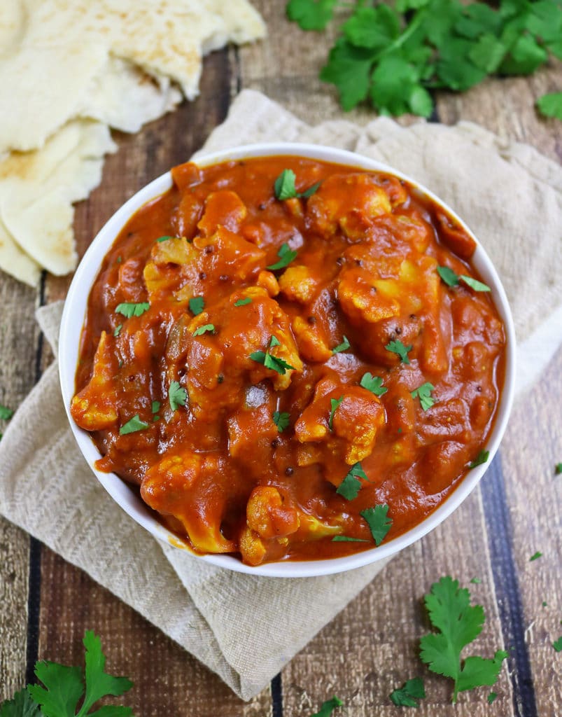 Quick And Easy Cauliflower Curry {A Vegetarian Recipe}