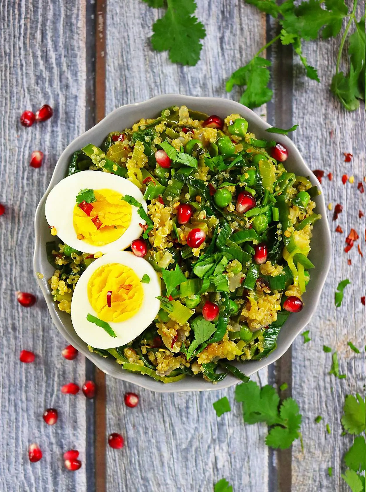 Pineapple Quinoa And Leek Sauteed Salad