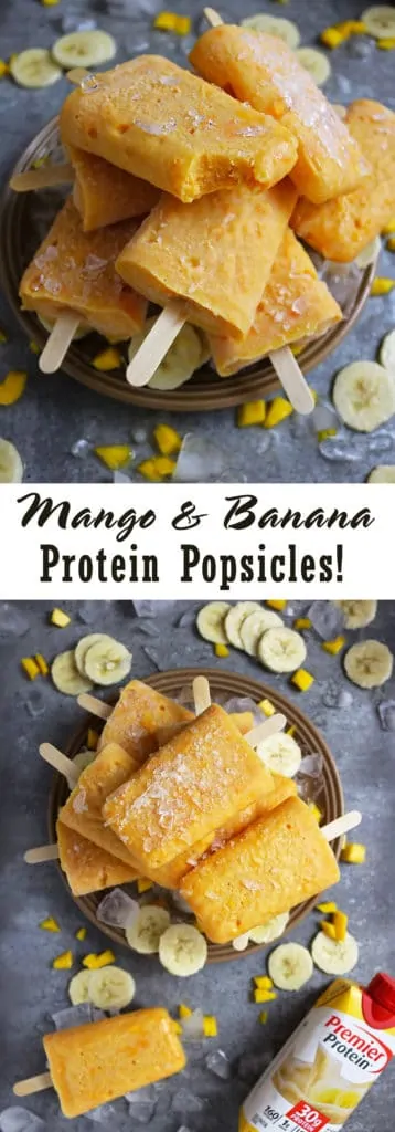 Indulgent Mango And Banana Popsicles