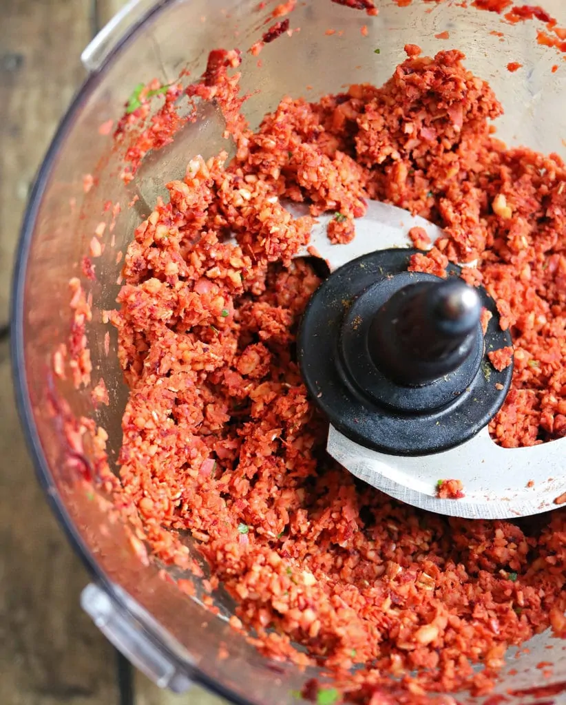 Easy Beet Burger Preparation