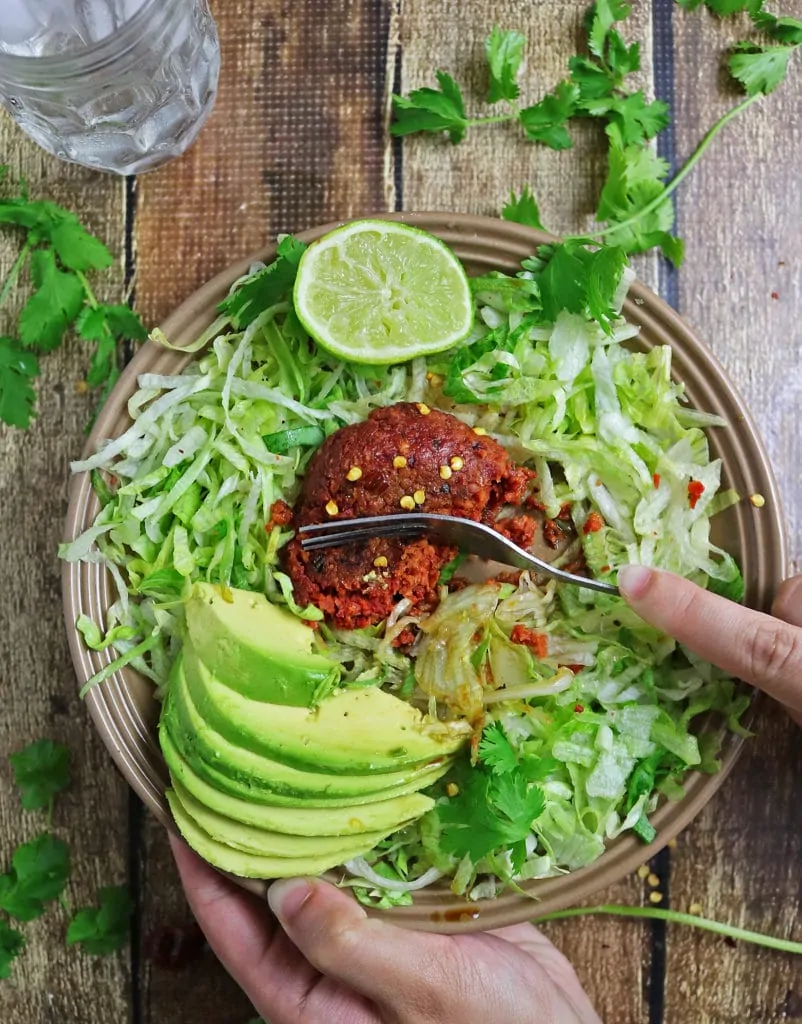 Gluten Free Teriyaki Beet Bean Burger