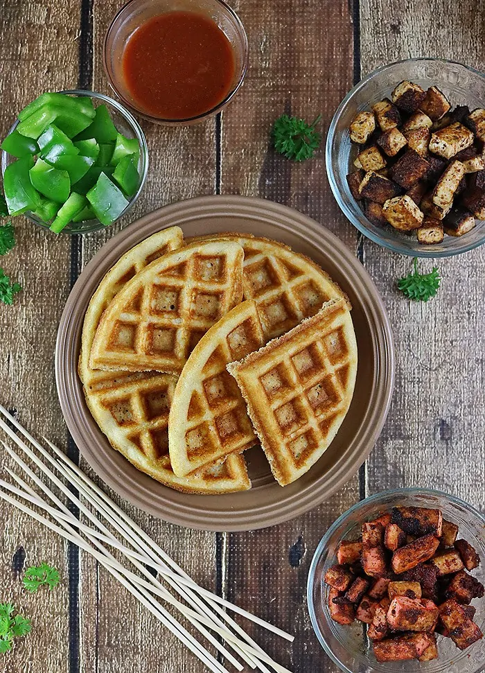 Spicy Waffles With El Yucateco