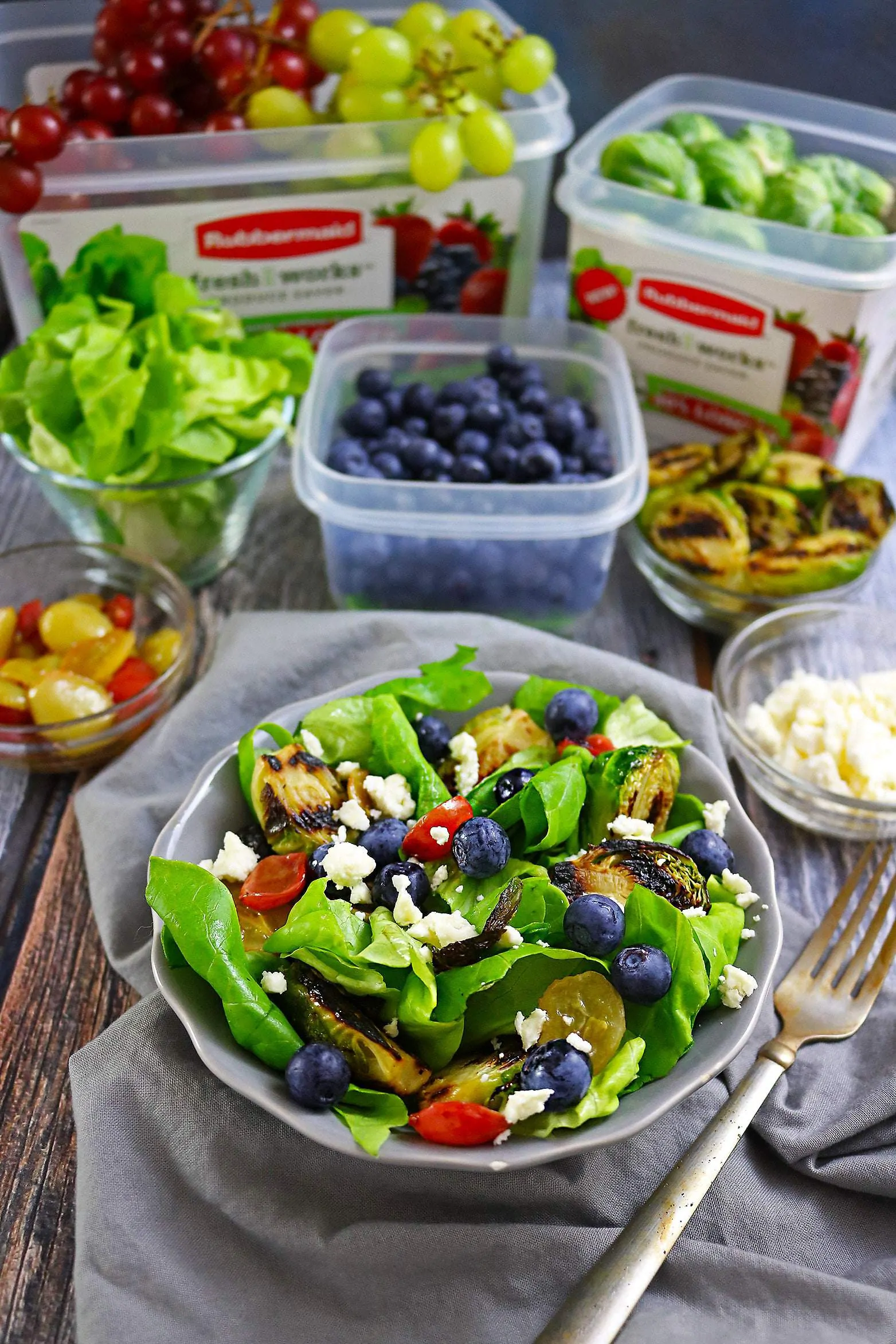 Grilled Brussels Sprouts And Summer Berry Salad