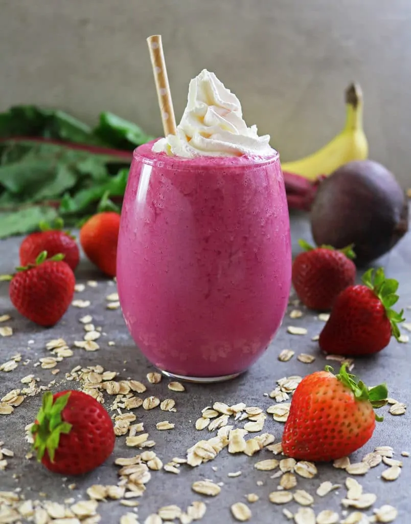Strawberry Beet & Banana Protein Shake with Premier Protein