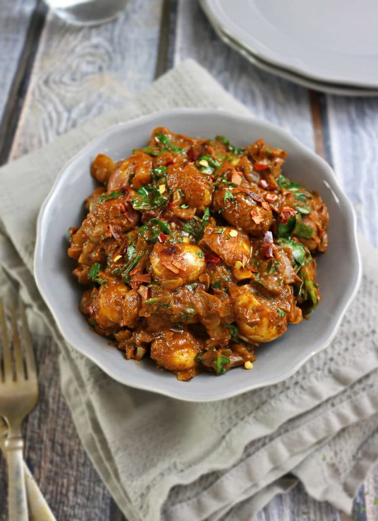 Easy Jackfruit Seed Curry IN A BOWL