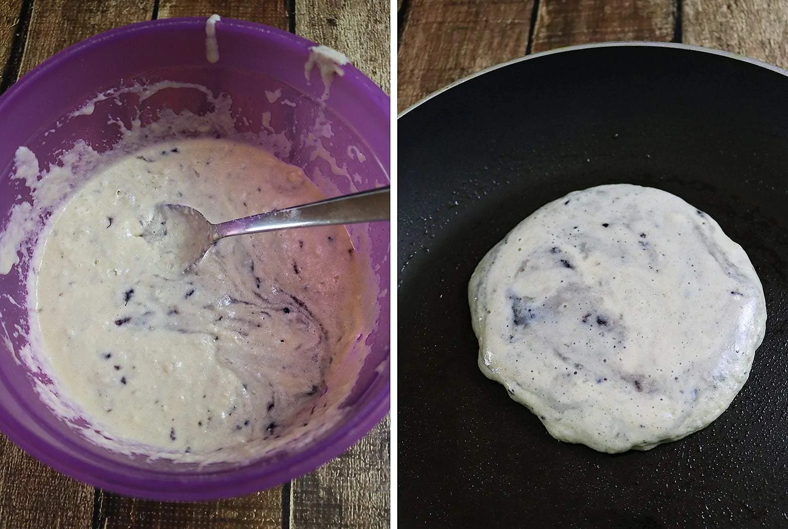 Easy Marionberry Protein Pancakes Prep