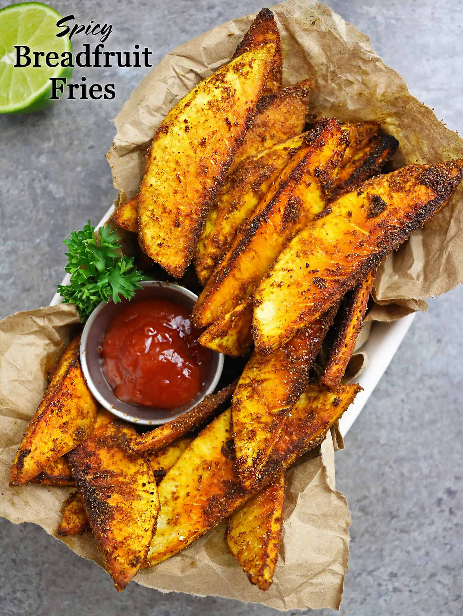 Breadfruit was a staple when I lived in Sri Lanka - and, boy-oh-boy, is it versatile! It can be boiled, baked, and roasted and enjoyed either in a sweet, savory or spicy dish - like these Spicy Breadfruit Fries. 