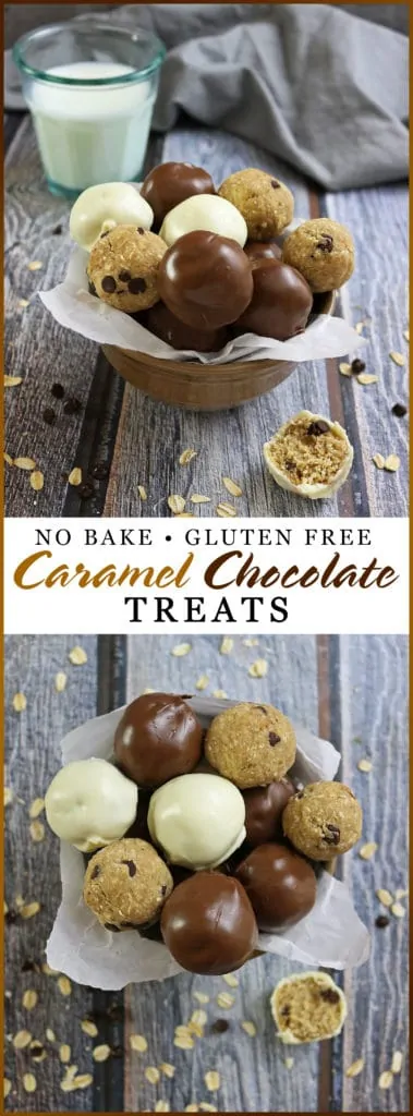 No Bake Gluten Free Caramel Chocolate Treats