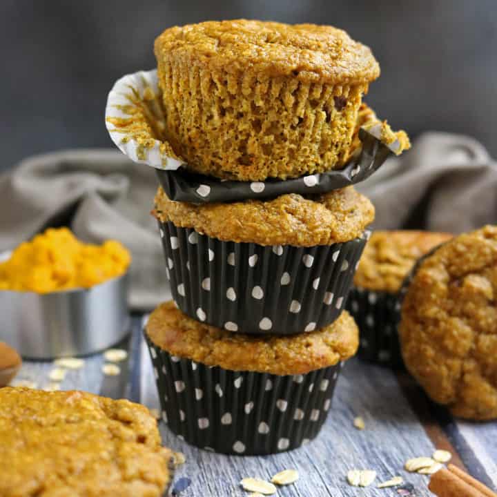 Pumpkin Pecan Protein Muffins