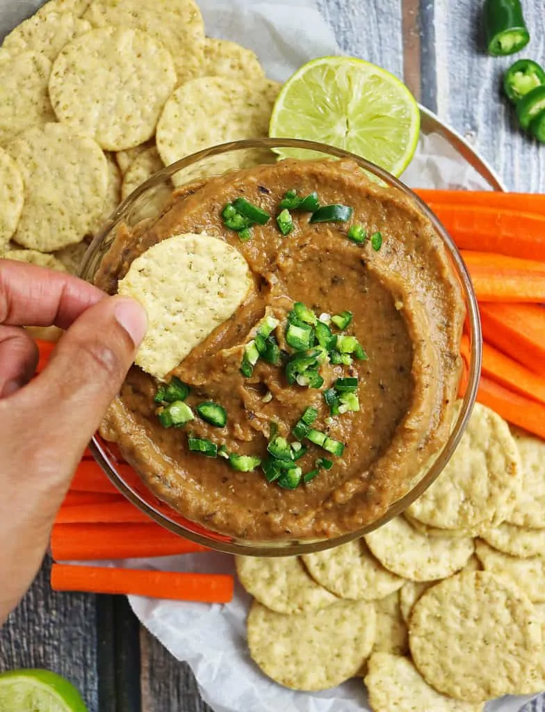 Serrano Pepper Roasted Eggplant Dip