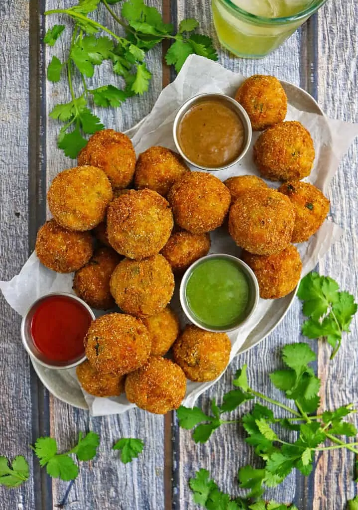 Spicy Carrot Spinach Croquettes #KingofFlavor