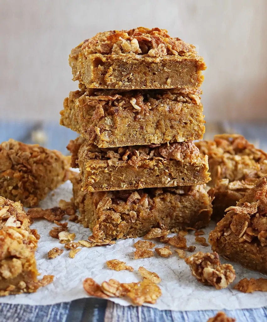 Blender-prepped, Nutty Sweet Potato Breakfast Bars