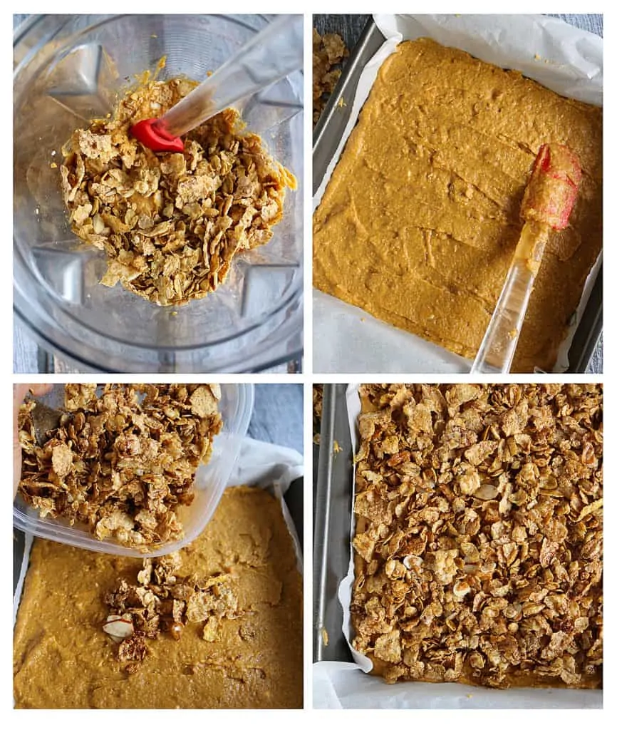 Blender Sweet Potato Bars Preparation