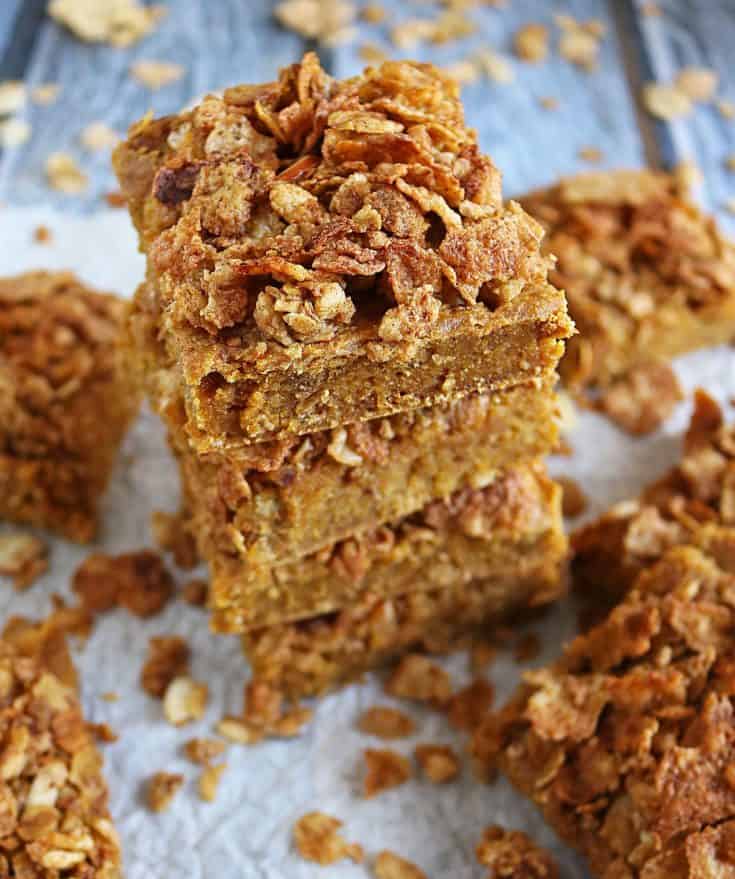 Blender-prepped, Nutty Sweet Potato Breakfast Bars